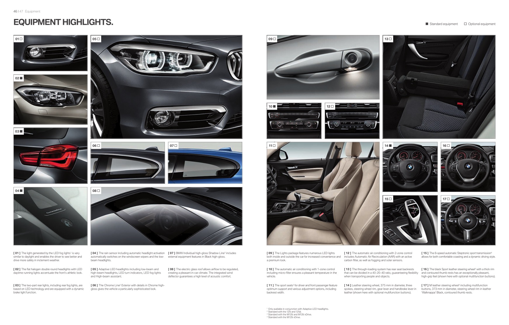 2015 BMW 1-Series Brochure Page 12